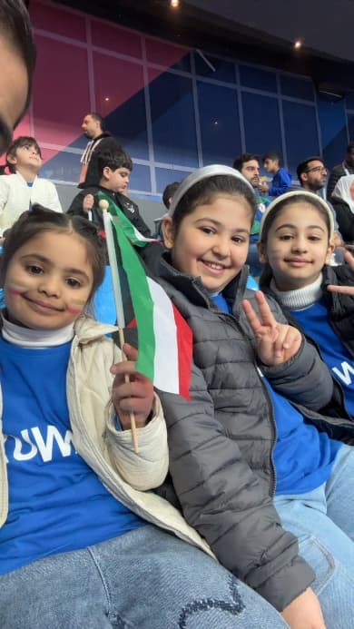 Fan at live match