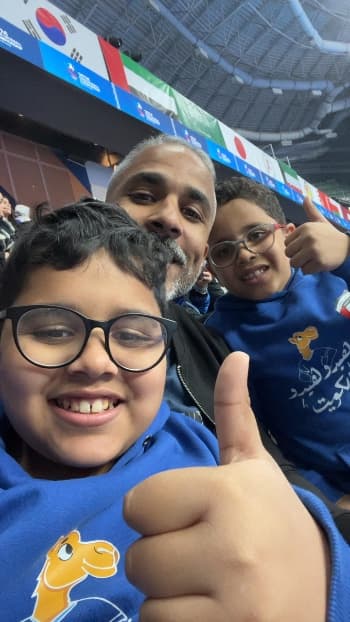 Fan at live match