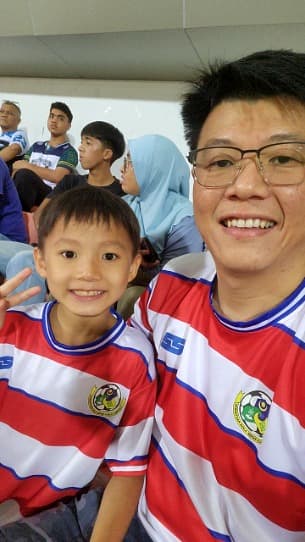 Fan at live match