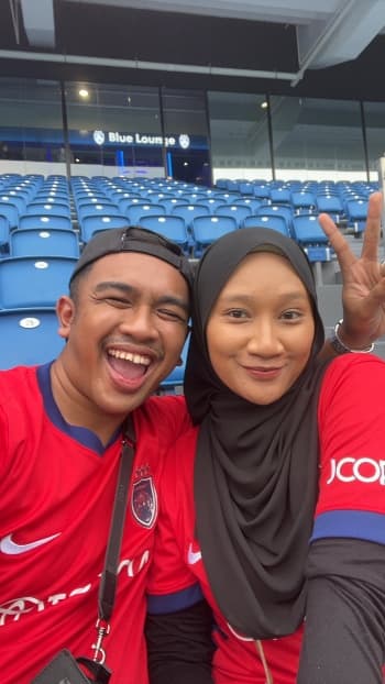 Fan at live match