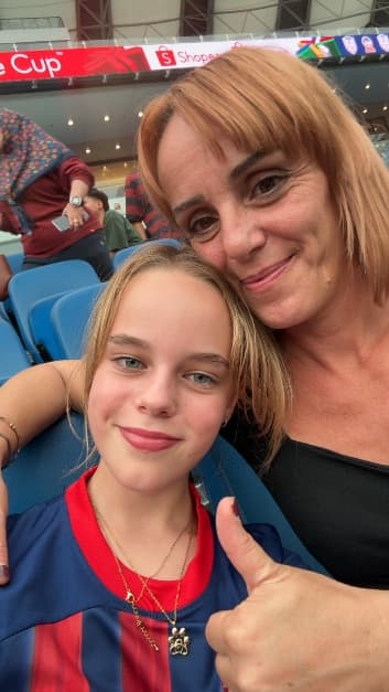 Fan at live match