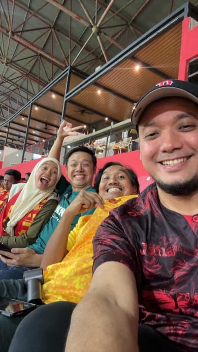 Fan at live match