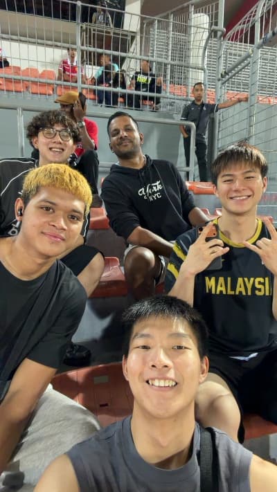 Fan at live match