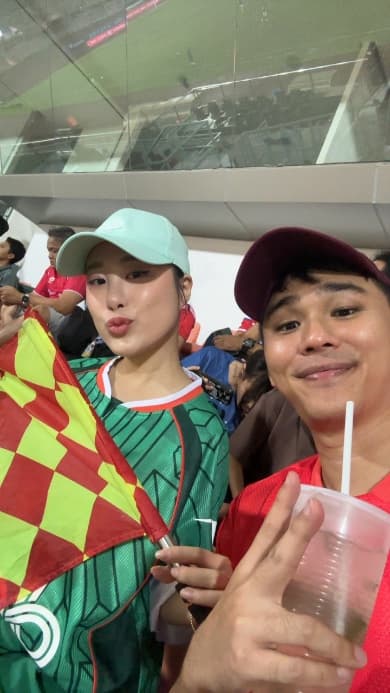 Fan at live match